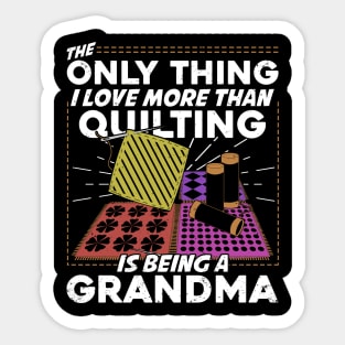 Quilting Grandma Quilter Grandmother Gift Sticker